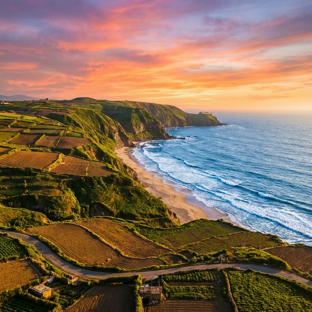 Vista al mar desde los terrenos